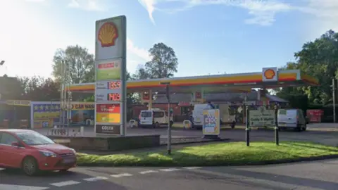 Google street view of petrol station on Saffron Road in South Wigston