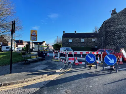 Stannington water main burst