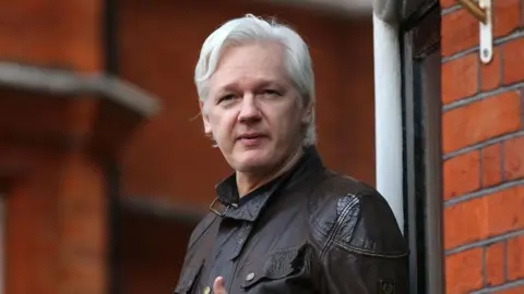 Getty Images of Julian Assange in 2017