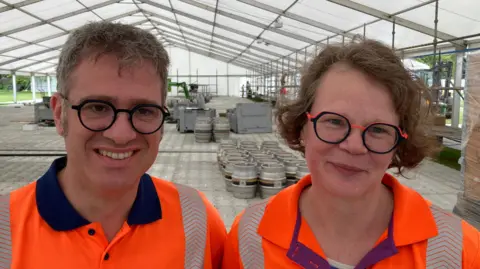 Dave Webster/BBC Bert and Clare Kenward