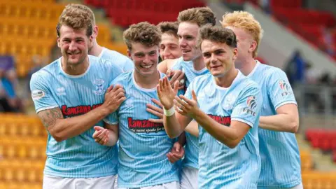 East Fife celebrate