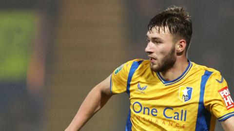 James Gale in action for Mansfield Town
