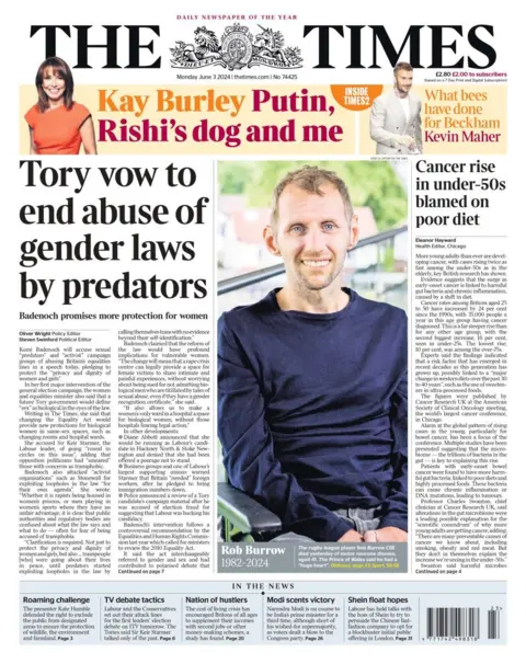  Tory vow to end abuse of gender laws by predators