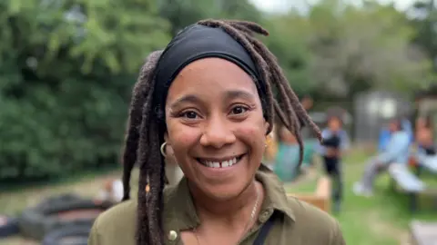 Steve Hubbard/BBC Smiling Leah Christie