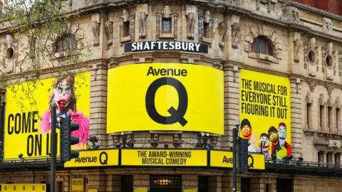 Getty Images The Shaftesbury Theatre external view 
