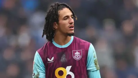 Hannibal Mejbri playing for Burnley