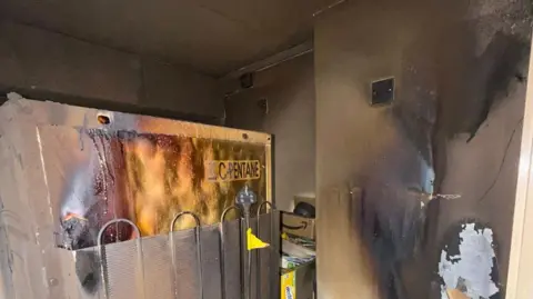 Leicestershire Fire and Rescue Service Damage caused by the fire
