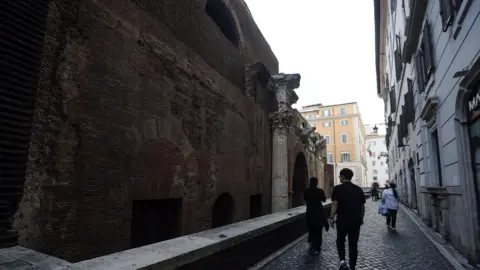 EPA/Shutterstock A view of the Pantheon's perimeter wall in Rome, Italy, 25 October 2025. 