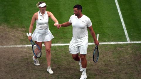 Marcus Willis and Alicia Barnett at Wimbledon