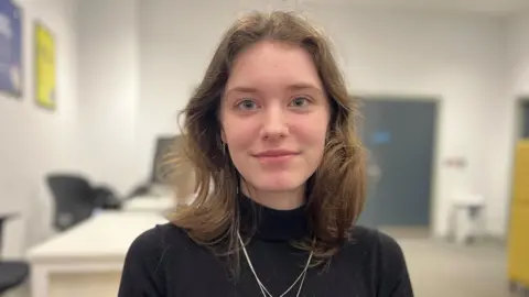 Nicola Haseler/BBC Allegra smiling