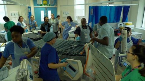 busy intensive care ward