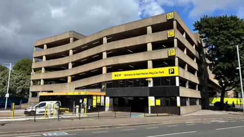 The NCP Maid Marian Way Car Park in Nottingham city centre