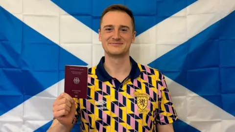 Max Mackle is from Stirling but has a German passport