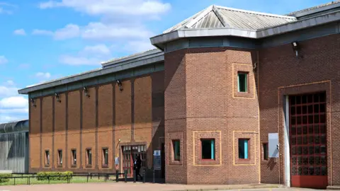 Main entrance to HMP Belmarsh in southeast London