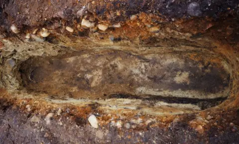 Scottish Water Mid-excavation image of a grave