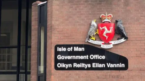 BBC Isle of Man Government office sign