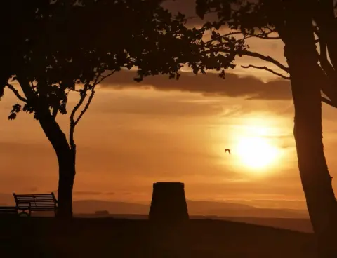 Moira MacKintosh  Sunset at Nairn West Beach 