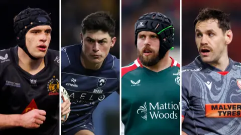 Wales internationals Dafydd Jenkins of Exeter, Louis Rees-Zammit of Bristol, Nicky Smith of Leicester and Tomos Williams of Gloucester