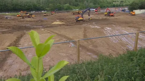 Housing development off Ashland Road West, in Sutton-in-Ashfield, Nottinghamshire