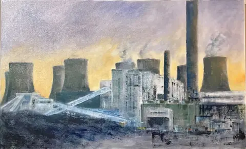 Roy Young Roy Young's painting of Ratcliffe-on-Soar power station