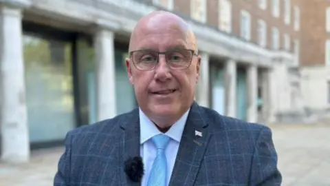 The new leader of Nottinghamshire County Council, Mick Barton