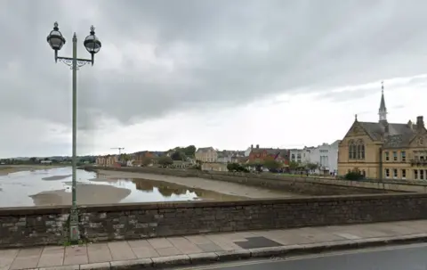 Google image of Barnstaple over looking the River Taw.