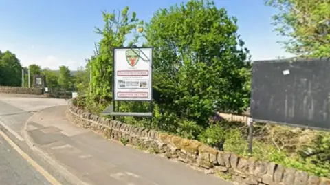 A Google Maps screenshot of the entrance to Keighley RUFC.