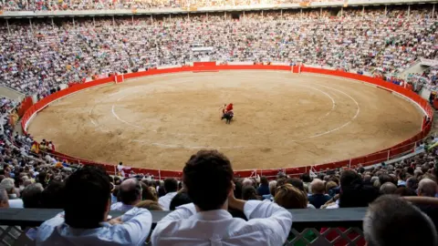 Getty Images Bullfighter Serafin Marin performs during the last bullfight at the La Monumental on September 25, 2011 in Barcelona, Spain.Top matadors including Jose Tomas, Serafin Marin and Juan Mora will perform the last bullfights in Catalonia in front of an arena filled to a capacity 20,000, following the vote by the Catalan regional Parliament to ban bullfighting