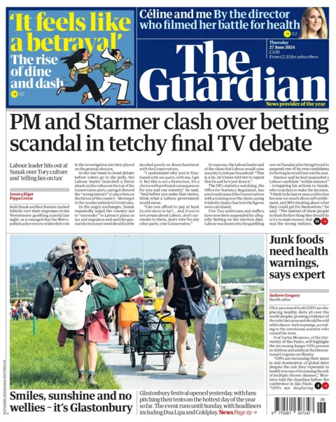 The Guardian: PM and Starmer clash over betting scandal in tetchy final TV debate