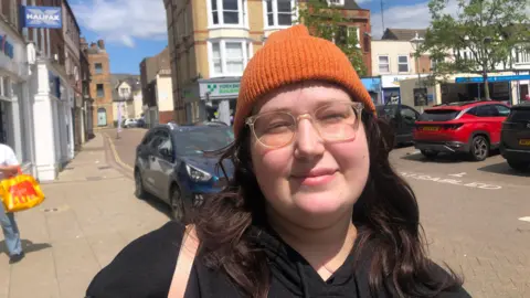 John Devine/BBC Aiga Zelve in Wisbech town centre