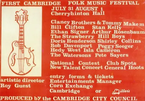 Cambridge City Council Cambridge Folk Festival 1965 poster