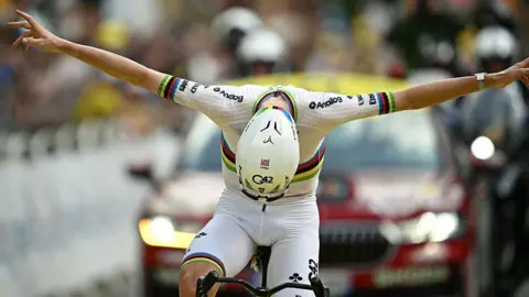 Tadej Pogacar wins stage six of the Tour de France