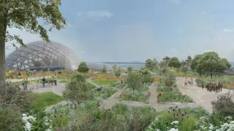 Studio Sylvie/Bronte Seller via Eden Project An artist's impression of how the Bring Me Sunshine Garden at the Eden Project Morecambe will look.