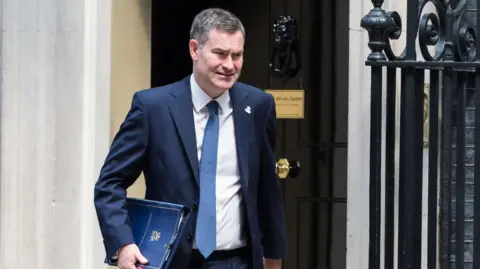 Getty Images David Gauke leaving Downing Street in 2018