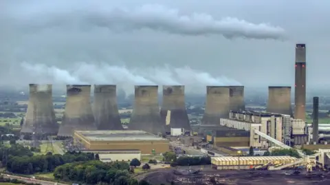 Christopher Furlong/Getty Images Ratcliffe-on-Soar power station. The site is made up of various buildings and several cooling towers