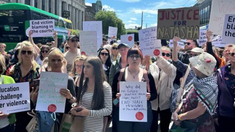 PA Media Dublin protested