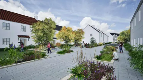 Godel Architects Godel Architects has applied to build 37 new homes on fields in St Ouen