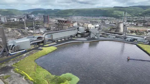 Tata Steel UK An artist's impression of the new building including the electric arc furnace