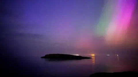 Gareth Williams Northern Lights over Moelfre, Anglesey