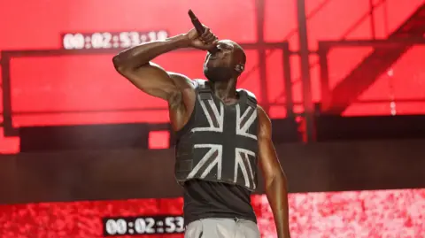 Stormzy performs at Glastonbury 2019