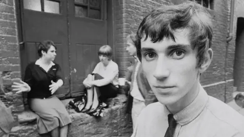 Getty Images Phil Daniels looks directly into the camera on the set of Quadrophenia in 1979
