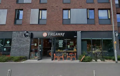 Google Exterior photo of Fireaway Pizza in Canterbury. 