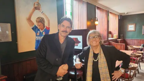 BBC SCOTLAND Dougray Scott and Rose Reilly