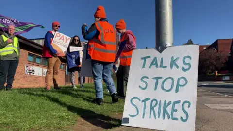 Tom Percival/BBC Junior doctors at Northampton General Hospital