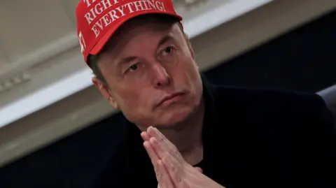 Image shows Elon Musk