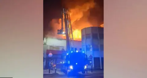 Wozname Fire in building in Hastings Old Town in Jan 2023