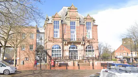 Google Streetview Ripley Town Hall and marketplace