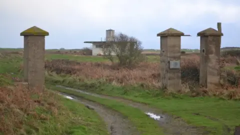BBC Gateposts to former Nazi camps SS Lager Sylt on Alderney