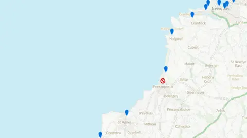Environment Agency Swimfo map