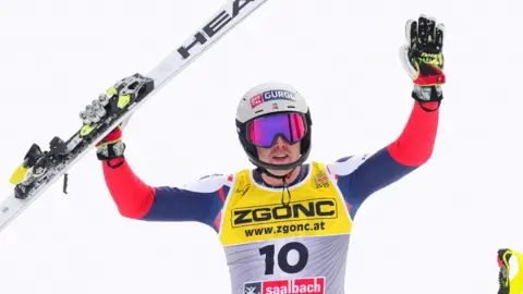 Dave Ryding celebrates 